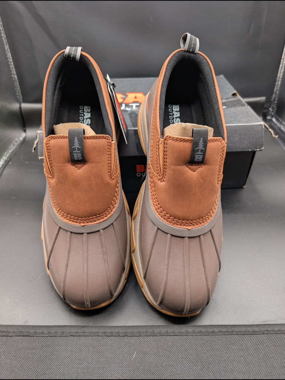 BASS Outdoor Brown Slip-On Duck Boots for Women